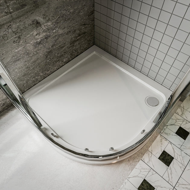 Kartell KVIT Low Profile 1000mm Stone Resin Quadrant Shower Tray