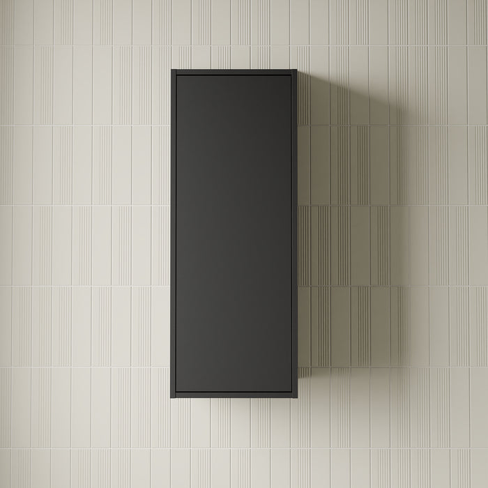 Venti 900mm Wall Hung Wall Cabinet - Matt Black