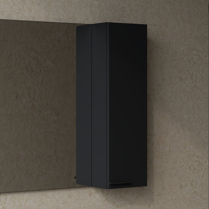 Celtic 700mm Wall Hung Mini Storage Cabinet - Matt Black