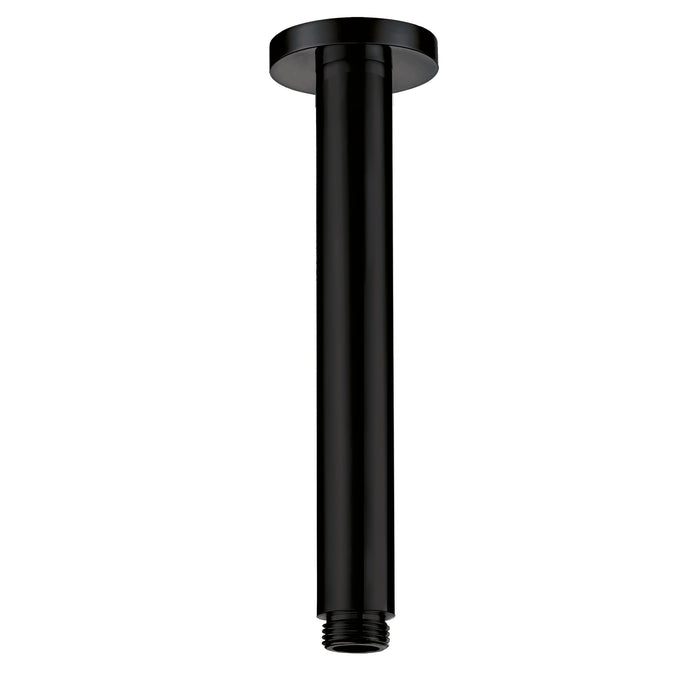 Kraft Noir Matt Black Round Shower Ceiling Arm