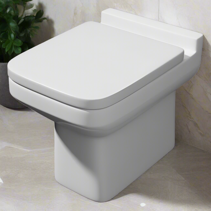 Kartell KVIT Trim Back to Wall WC Pan with Soft Close Seat