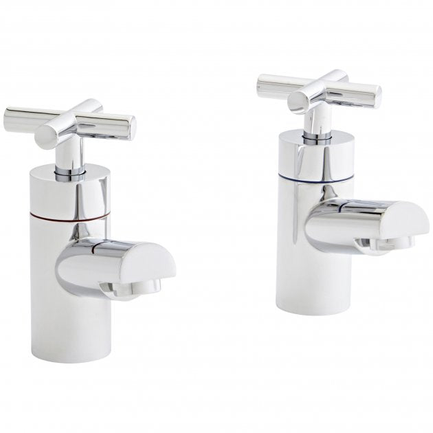 Kartell KVIT Times Basin Pillar Taps - Chrome