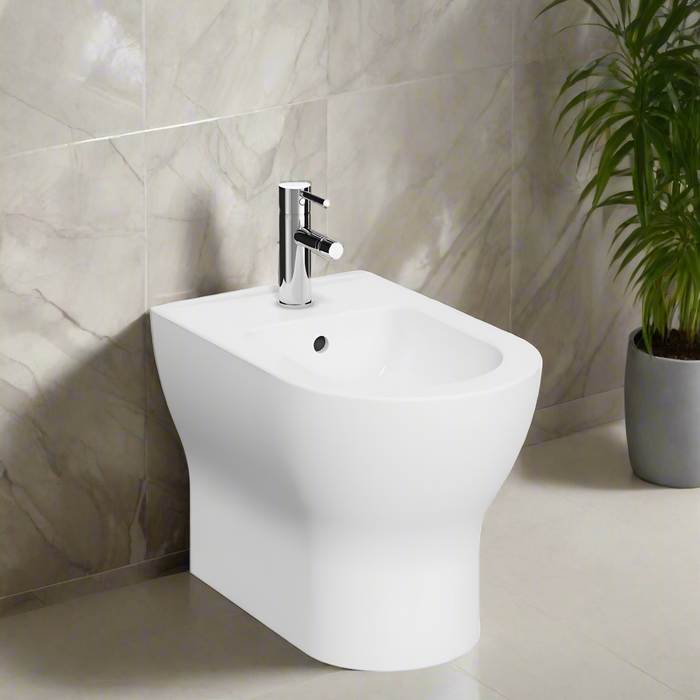 Kartell KVIT Eklipse Round Back to Wall Bidet Pan