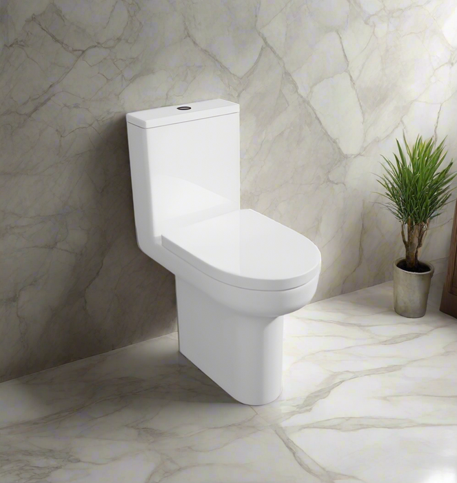 Kartell KVIT Bijoux Close Coupled Comfort Height WC Pan with Soft Close Seat