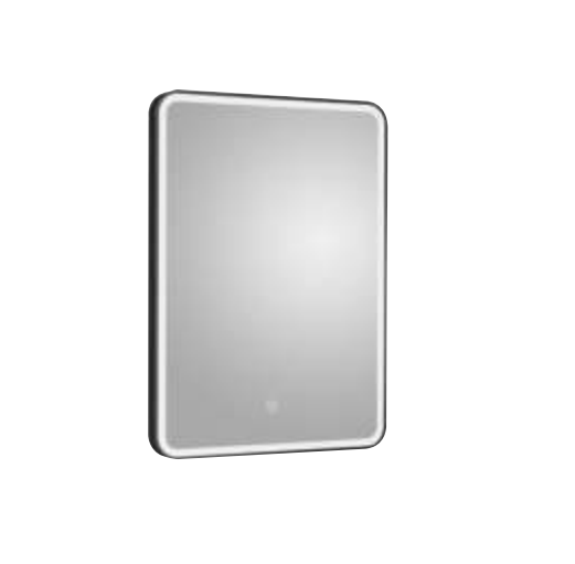 Linea Ambience 700 x 500 LED Mirror with Demister & Touch Sensor - Matt Black