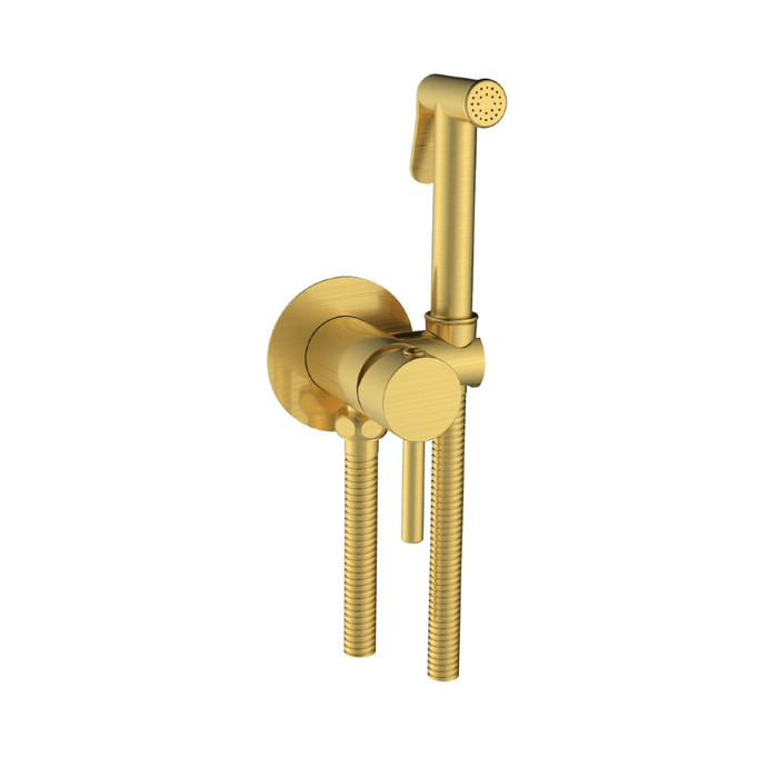 Banyetti Luca Round Concealed Thermostatic Douche - Brushed Brass