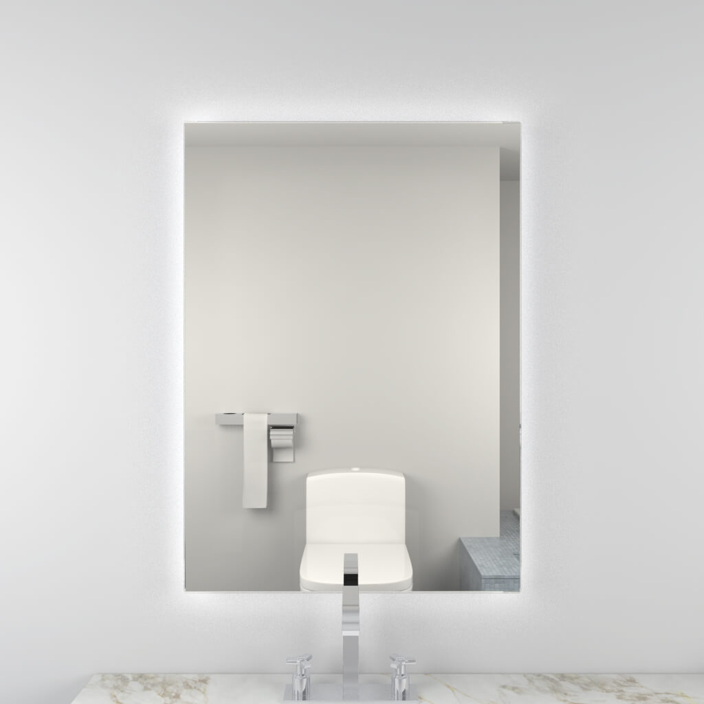 Kartell Kvit Como 700 X 500 Backlit Led Mirror With Sensor Switch Dem — Bathroom Nation 0290