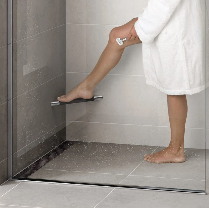 HIB Corner Shower Grab Bar with Grip