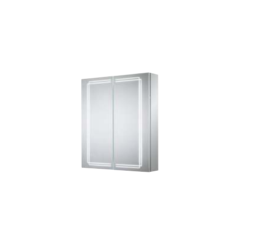 Linea Delta 700 x 600 Double LED Mirror Cabinet