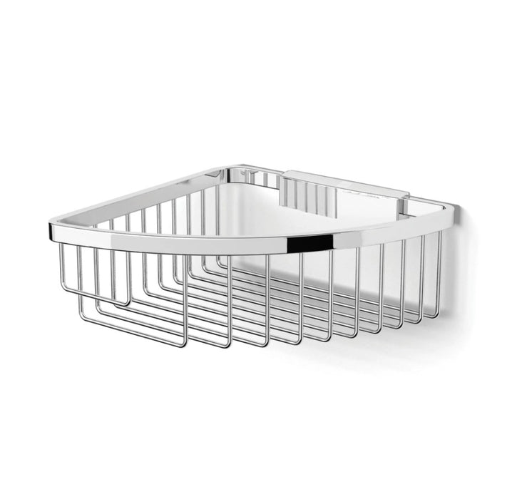 HIB Easy Fit Corner Shower Basket - Chrome