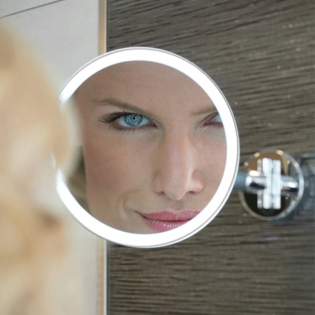 HIB Eclipse Bathroom LED Magnifying Mirror - Round