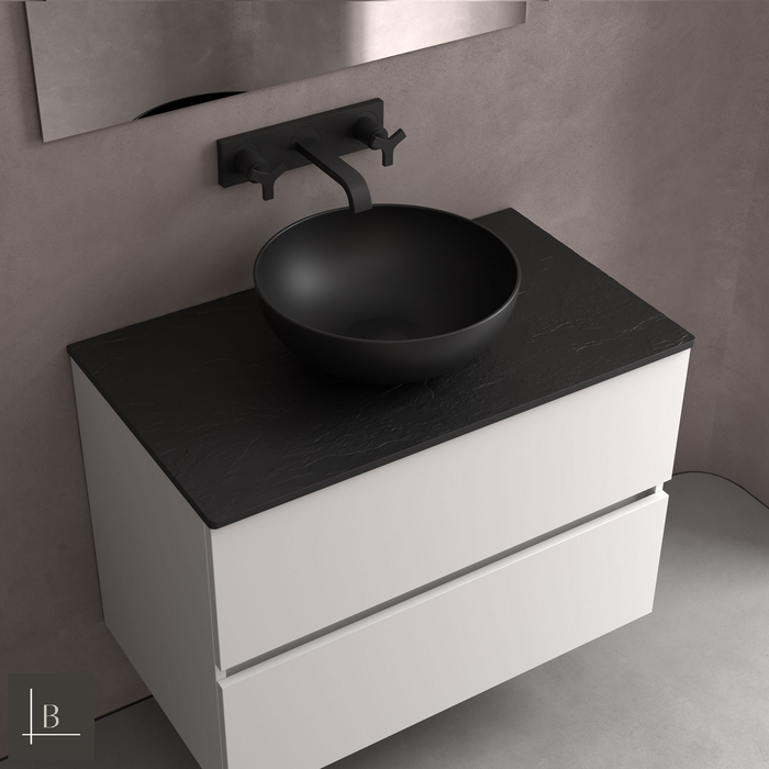 Banyetti Lucia Washbowl Countertop Basin - Matt Black