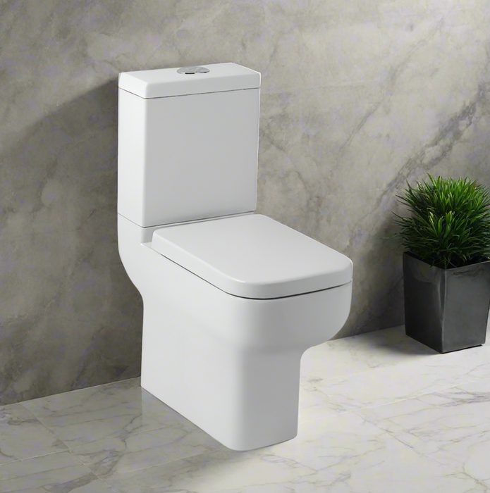 Kartell KVIT Options 600 Close Coupled Comfort Height WC Pan with Soft Cose Seat