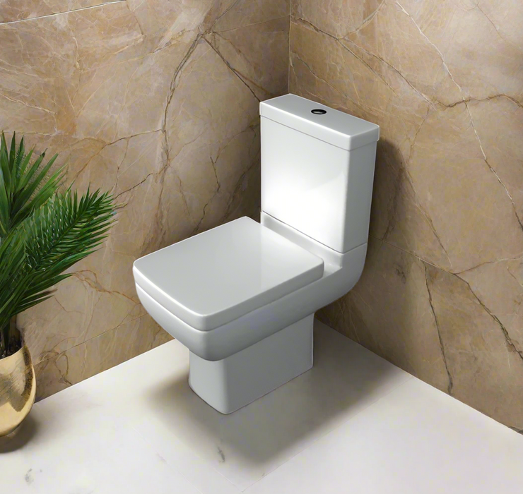 Kartell KVIT Options 600 Close Coupled Back to Wall WC Pan with Soft Cose Seat