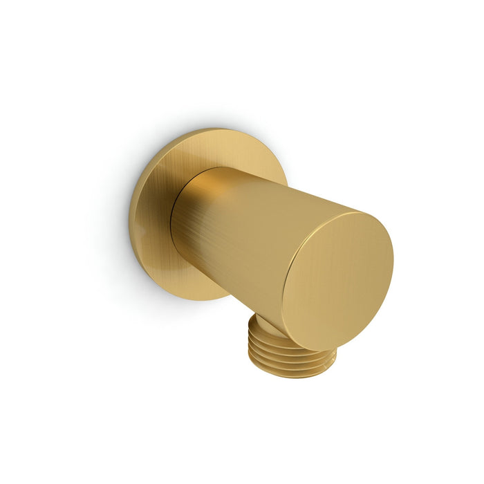 Kartell KVIT Ottone Brushed Brass Thermostatic Concealed Shower with Slide Rail Kit