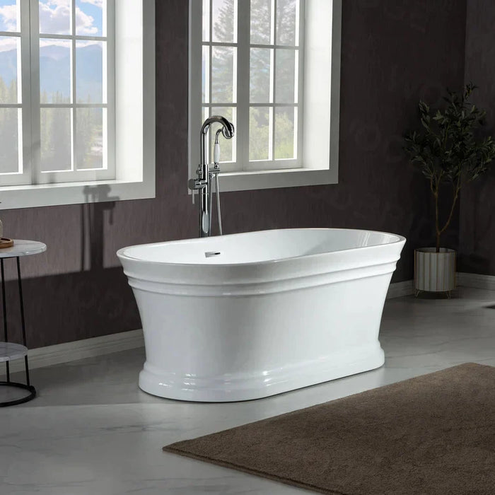 Banyetti Savoy 1700x750 Freestanding Traditional Bath - White