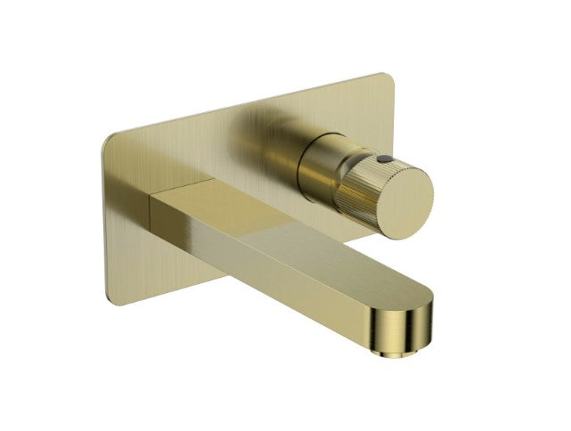 Kraft Turo Wall Mounted Tap - Brushed Brass