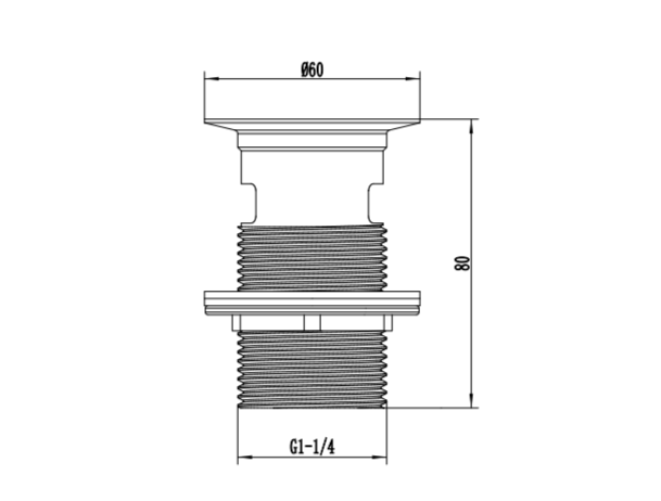 ATC Flip Top Slotted Basin Waste - Chrome