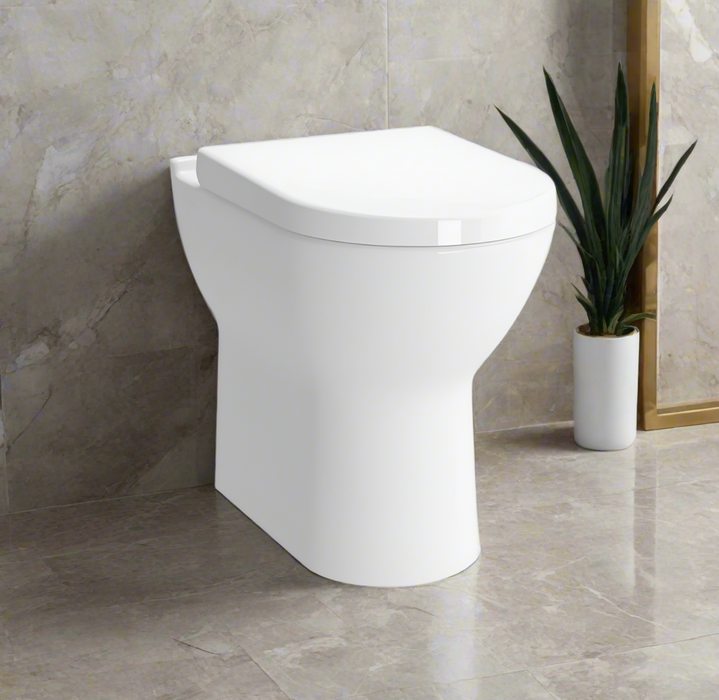 Kartell KVIT Style Back to Wall Comfort Height WC Pan with Soft Close Seat