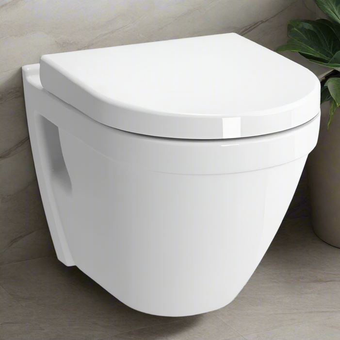 Kartell KVIT Style Wall Hung WC Pan with Soft Close Seat