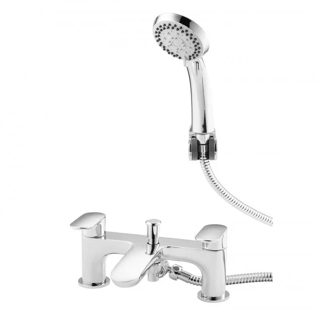 Kartell KVIT Verve Bath Shower Mixer - Chrome