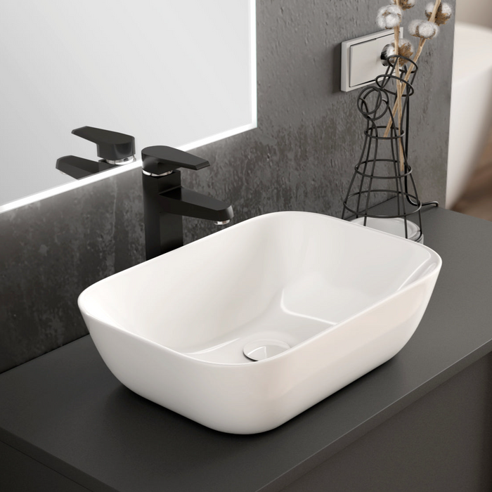 Banyetti Zeus 455mm Countertop Basin - Gloss White