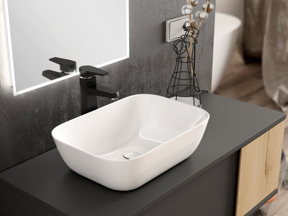 Banyetti Zeus 455mm Countertop Basin - Gloss White