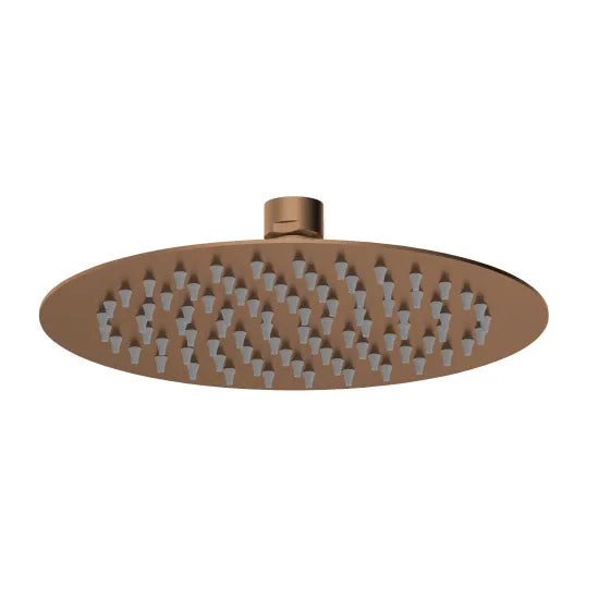 ROMA Brushed Bronze Round Fixed Shower Head 200mm