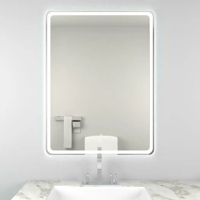 Kartell KVIT Alder 800 x 600 LED Mirror with Touch Switch & Antifog Demister