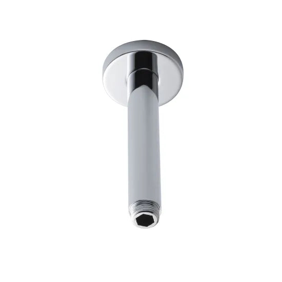 ROMA Chrome Round Wall Mounted Ceiling Arm 150mm