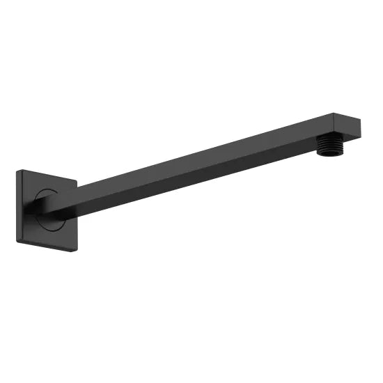 ROMA Matt Black Square Wall Mounted Shower Arm