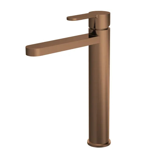 ROMA Arvan Brushed Bronze High Rise Mono Basin Mixer