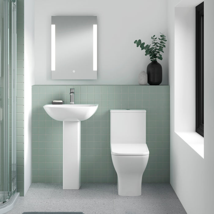 ROMA Ava 545mm Basin & Pedestal