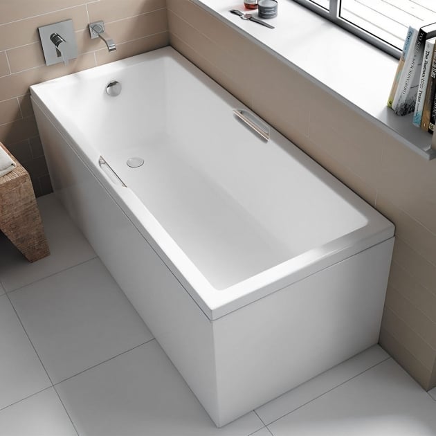 Carron Quantum Integra Twin Grip 1650mm x 700mm Single Ended Bath