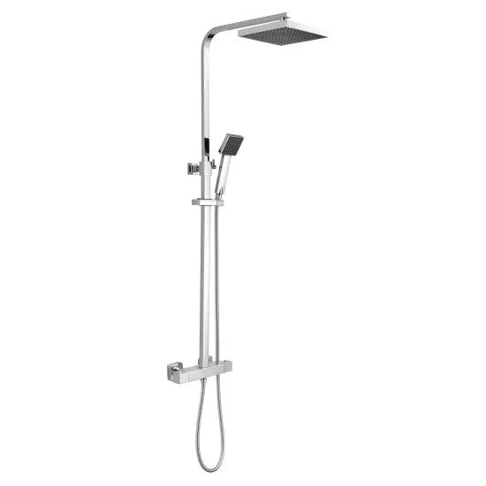 ROMA Chrome Square Shower Kits Thermostatic Bar Shower With Kit