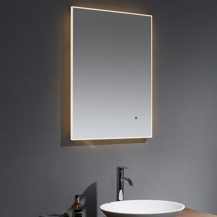 Kartell KVIT Kingham 700 x 500 Superslim Mirror with Demister, Infrared Motion & 3 Tone Ambient Lighting