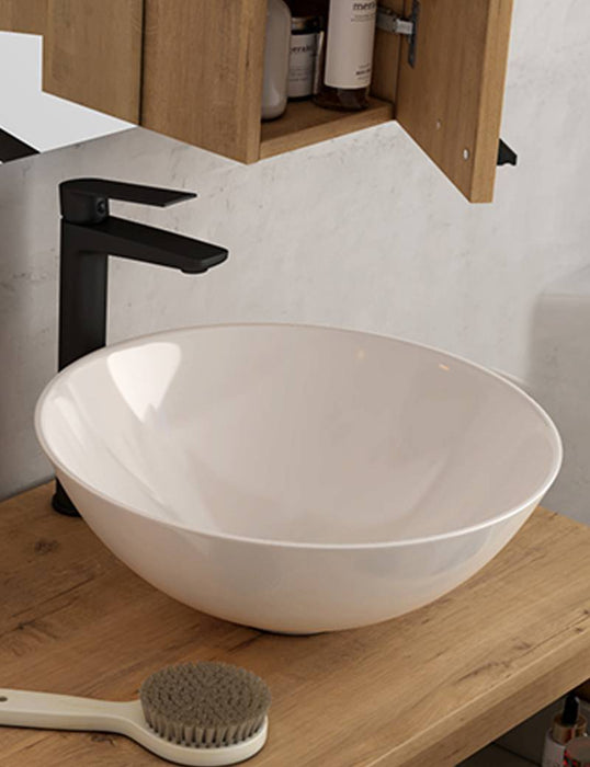 Banyetti Apolo 410mm Countertop Basin - White