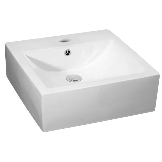 ROMA Ceramic Square Countertop Basin 460 x 470 x 160mm