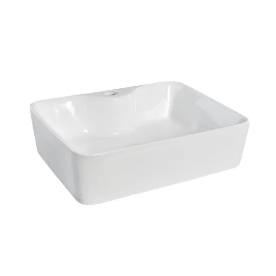 ROMA Ceramic Rectangular Countertop Basin 485 x 374 x 135mm