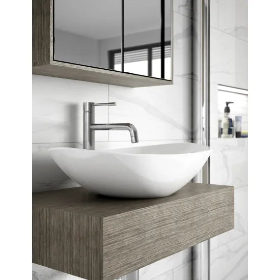 ROMA Ceramic Oval Countertop Basin 615 x 360 x 155mm