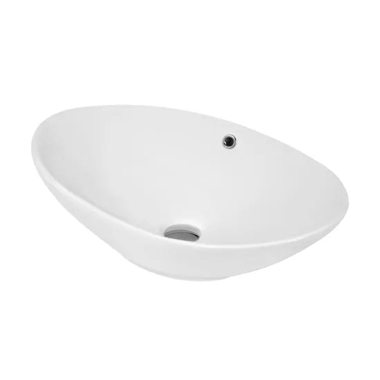 ROMA Ceramic Oval Countertop Basin 588 x 390 x 195mm