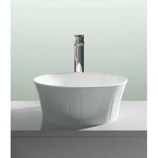 ROMA Ceramic Round Countertop Basin 358 x 368 x 137mm