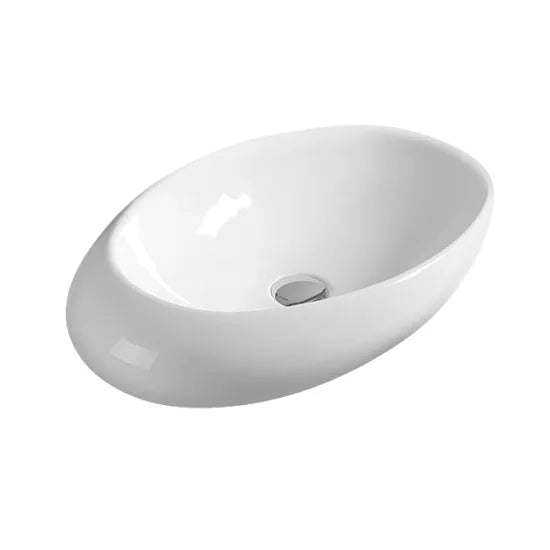 ROMA Ceramic Oval Countertop Basin 490 x 320 x 135mm