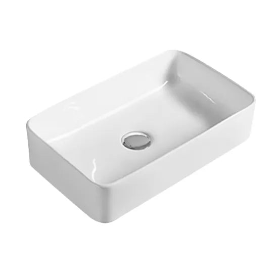 ROMA Ceramic Rectangular Countertop Basin 465 x 235 x 120mm