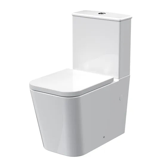 ROMA Ava Rimless Flush to Wall Pan with Cistern and Seat