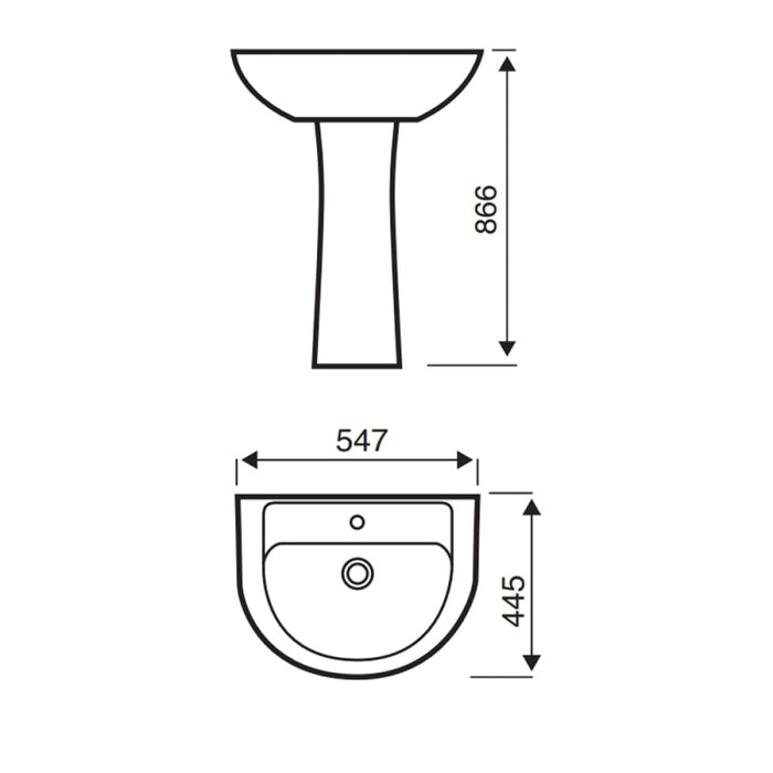 Kartell KVIT Options Full Pedestal