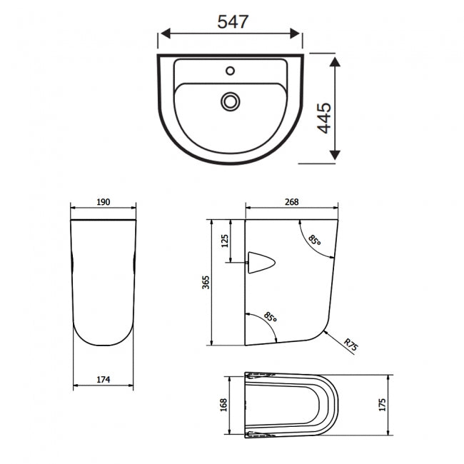 Kartell KVIT Bijoux Semi Pedestal