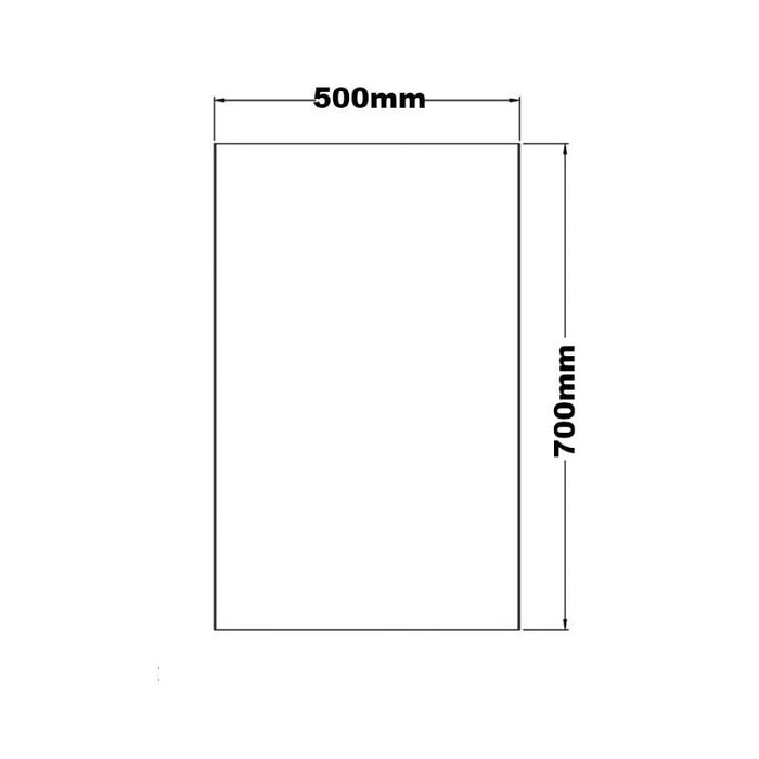 Kartell KVIT Fine 700 x 500 LED Mirror Cabinet with Sensor, Antifog Demister, Charging Socket & Glass Shelves