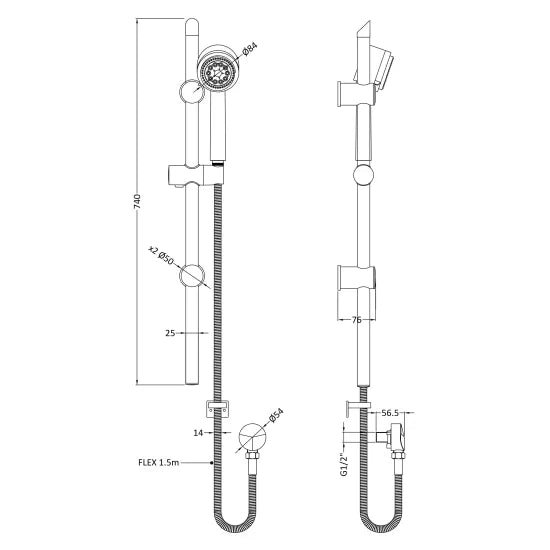 ROMA Slide Rail Kit