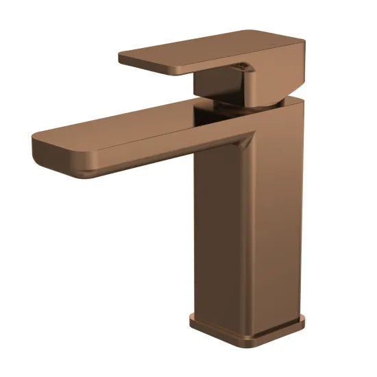 ROMA Windon Brushed Bronze Mono Basin Mixer With Push Button Waste